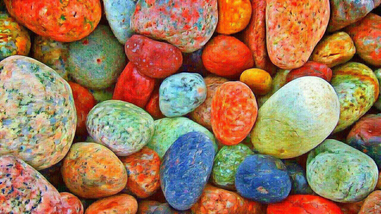 colorful, stones, colorful picture, saturation picture