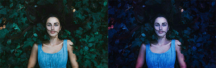girl photo, girl portrait, duotone effect, dual tone effect, 