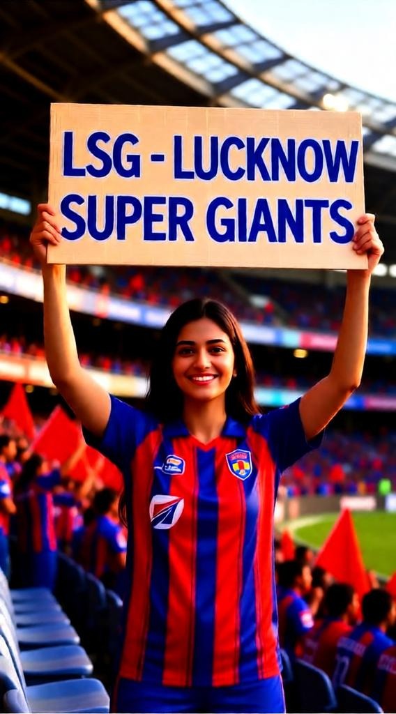 A Delhi Capitals fan screams with raised hands near the boundary in a high-energy match scene.