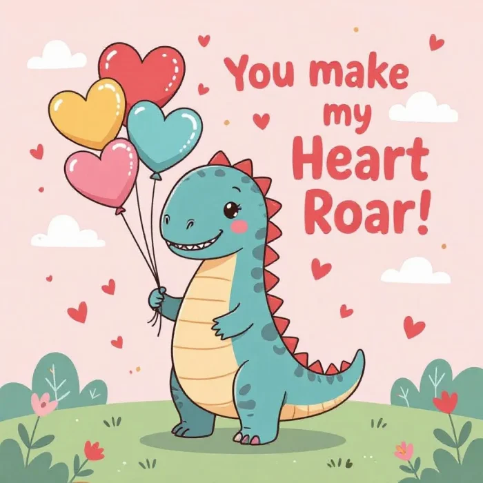 Cute dinosaur with balloons kids t-shirt design.