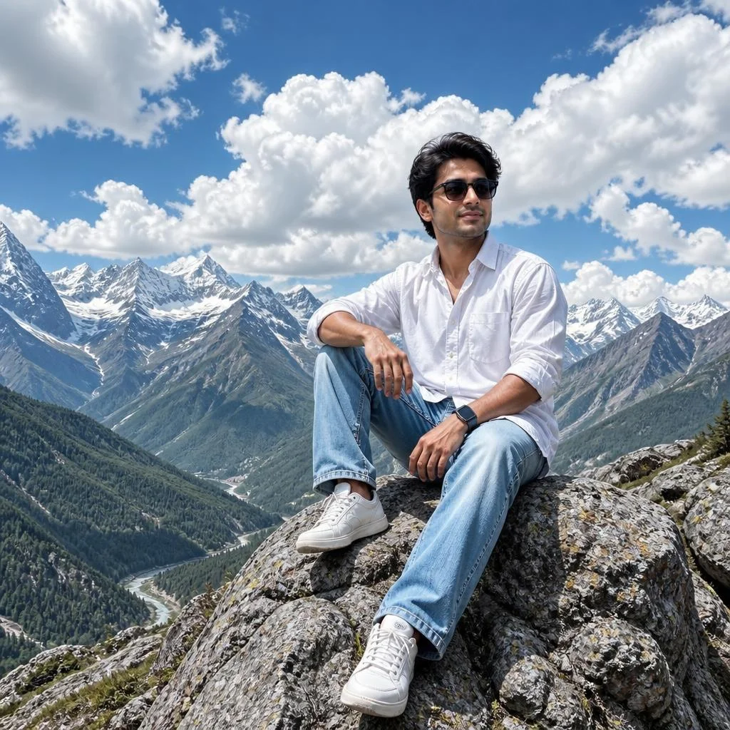 Mountain Summit — White Shirt