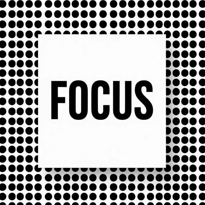 Focus word minimal typography t-shirt design.