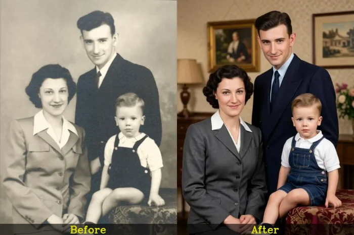 Modern recreation of an old family memory