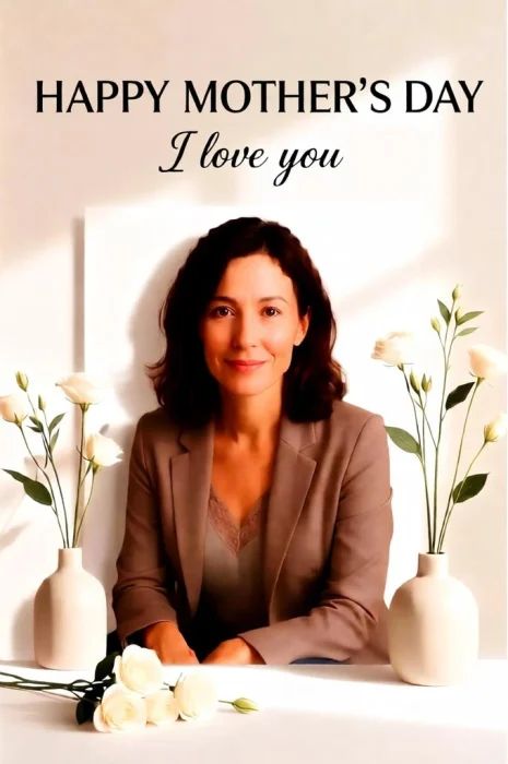 Minimal modern Mother’s Day wish image design