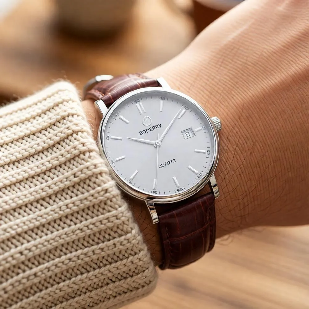 Dress watches want quiet, clean backdrops because these watches are already restrained by design, so the background's job is to stay out of its way.