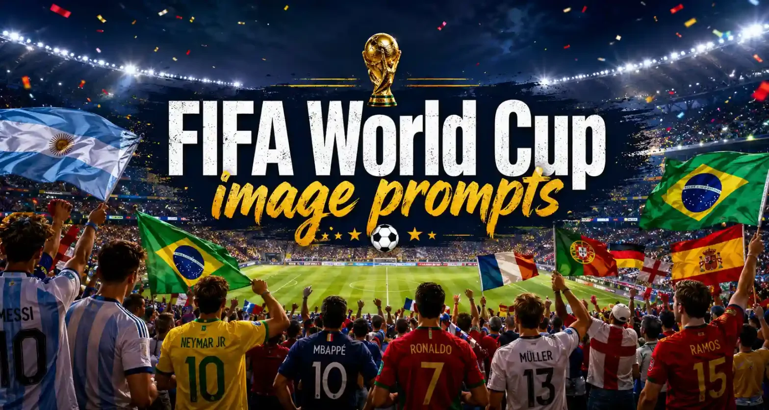 FIFA World Cup image prompts banner with cheering football fans.
