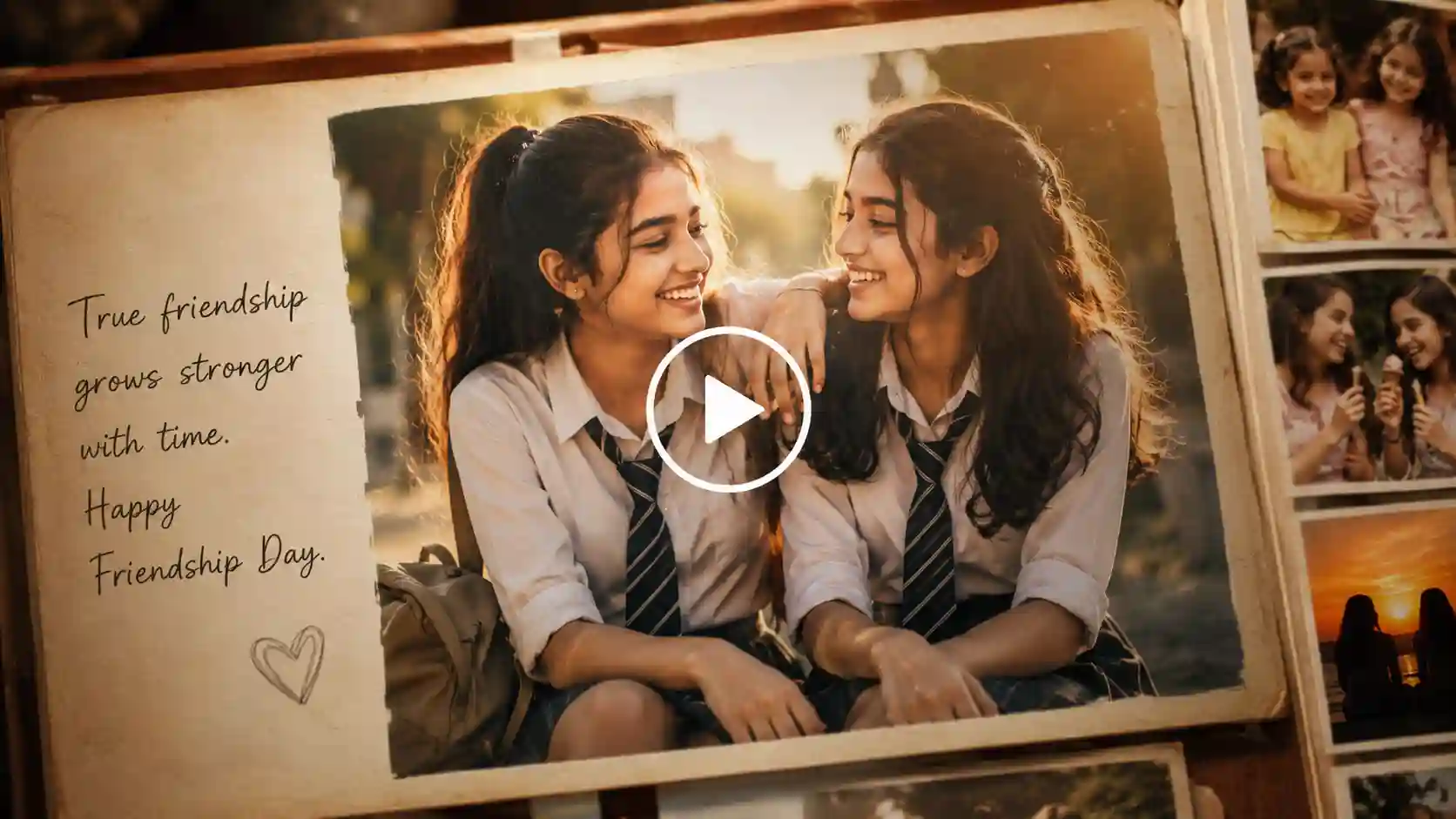 Two childhood friends growing up together from school days to adulthood.