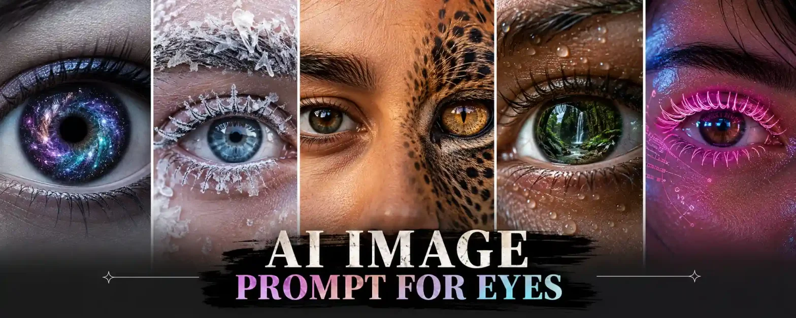 collage of closup eye created by lightx tool