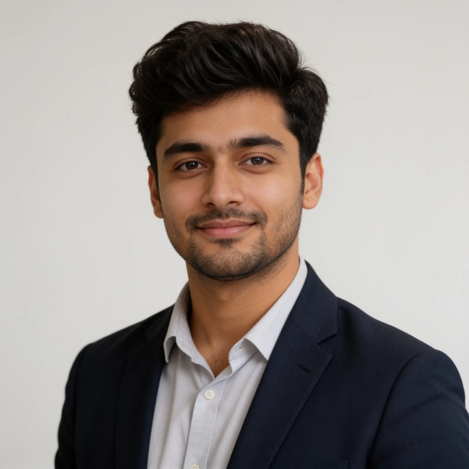 Professional LinkedIn profile picture created from a selfie using ChatGPT AI prompt.